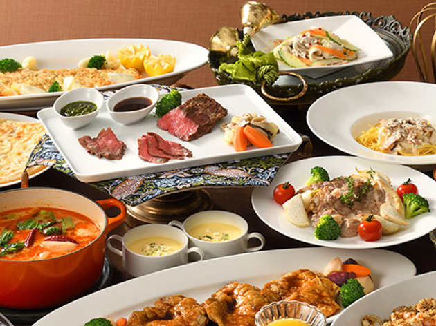 昼食：ANAクラウンプラザホテル／ランチビュッフェ(イメージ)