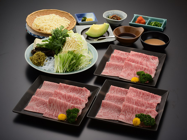 昼食：金剛閣／米沢牛しゃぶしゃぶ（イメージ）