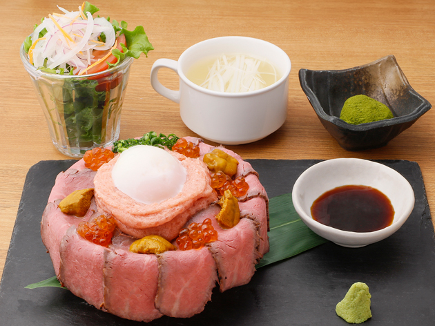 選べる昼食：仙台牛ローストビーフ丼（イメージ）