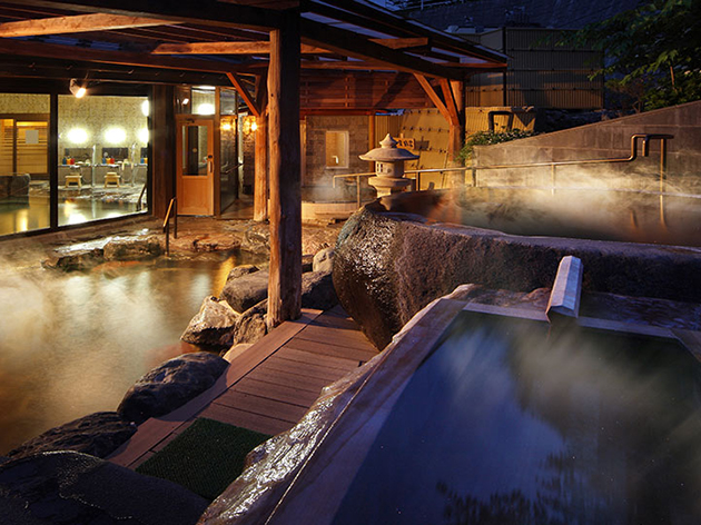 宿泊:上杉の御湯 御殿守/露天風呂（イメージ）