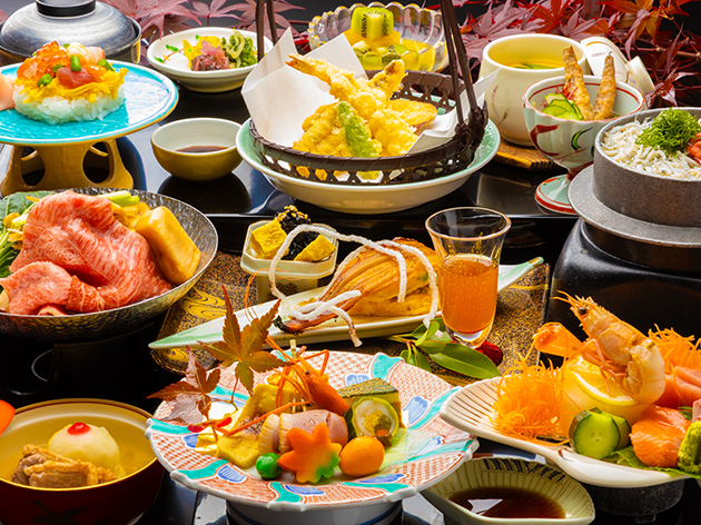 2日目夕食：ホテル竹島