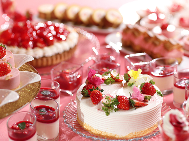 1日目昼食：いちごランチブッフェ（イメージ）