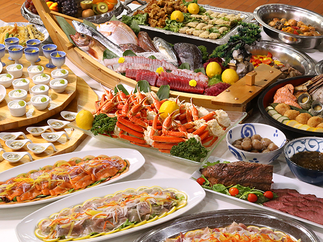 1日目夕食：華夕美日本海/バイキング