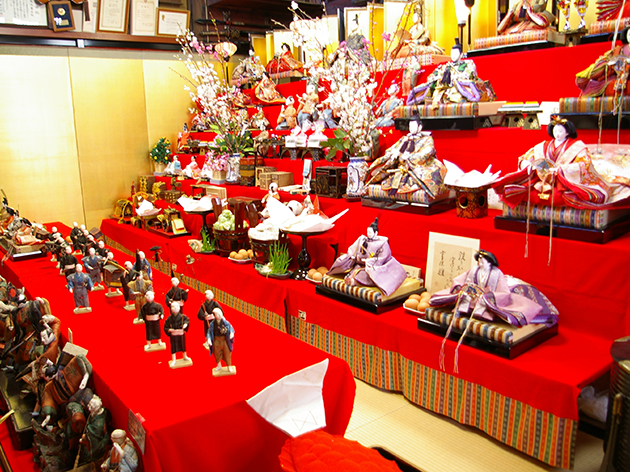 城下町村上町屋の人形さま巡り（イメージ）