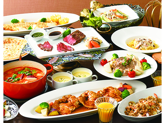 昼食：ANAクラウンプラザホテル新潟/ランチビュッフェ（イメージ）