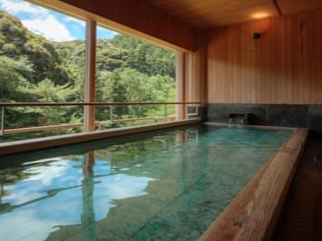 2日目宿泊：大谷山荘こもれびの湯/大浴槽