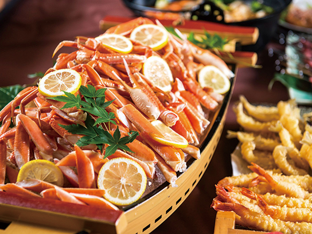 夕食：久遠/もっけ料理蟹（イメージ）