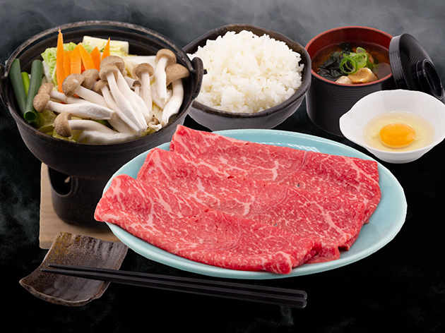 2日目昼食：千力クボタ店/松坂牛すき鍋定食（イメージ）
