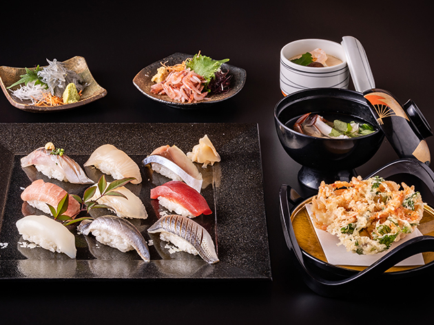 1日目昼食；提供：入船鮨（イメージ）