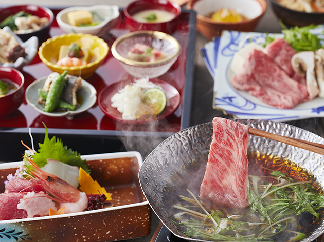 1泊目宿泊：亀の井ホテル有馬／土地の恵み会席（イメージ）