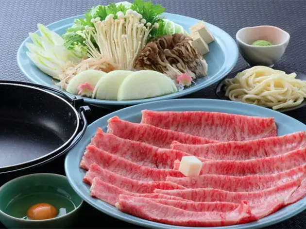 1日目夕食　OP；高崎ワシントンホテルプラザ銀座国産/牛すき焼き