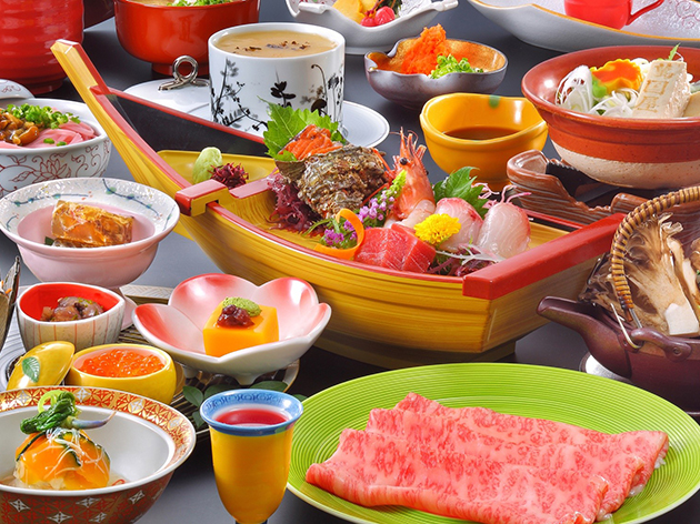 あつみ温泉「萬国屋」：夕食（イメージ）